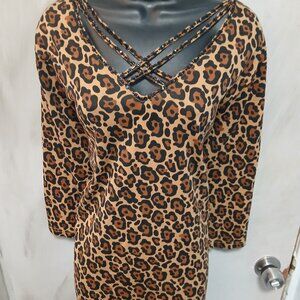 Bob Mackie Wearable Art Leopard Dress